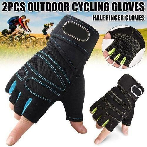 HALF FINGER GYM/CYCLING GLOVES