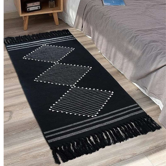 Bohemian Geometric Rugs with Tassles