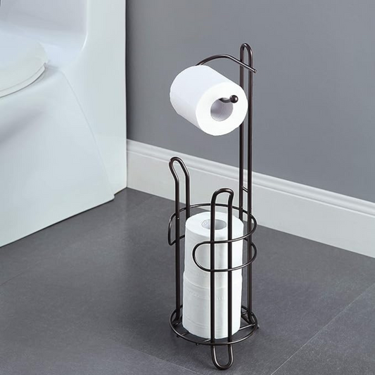 Metallic standing tissue holder