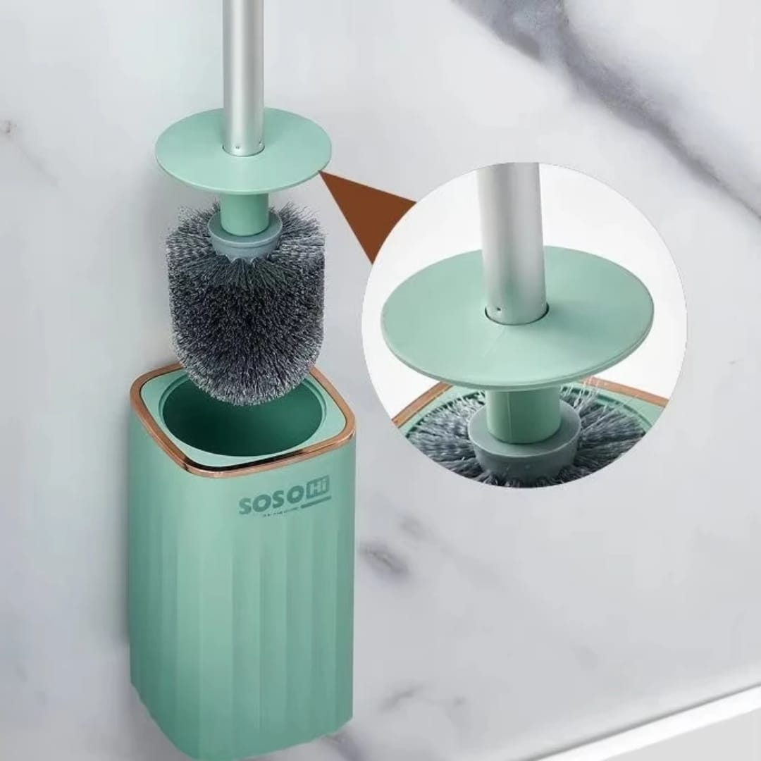 High-Quality Wall-Mounted Toilet Brush Set with Holder