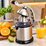 Signature Electric Citrus Juicer and Orange Squeezer with Lever Press and Stainless Steel Body, 130W