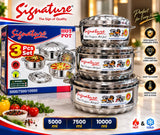 Signature Stainless Steel Hotpot Set, 5L, 7.5L and 10L — 3 Pieces