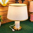 Luxury lampshade place it just on top your bedside table 
Vin