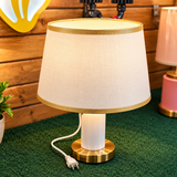 Luxury lampshade place it just on top your bedside table 
Vin