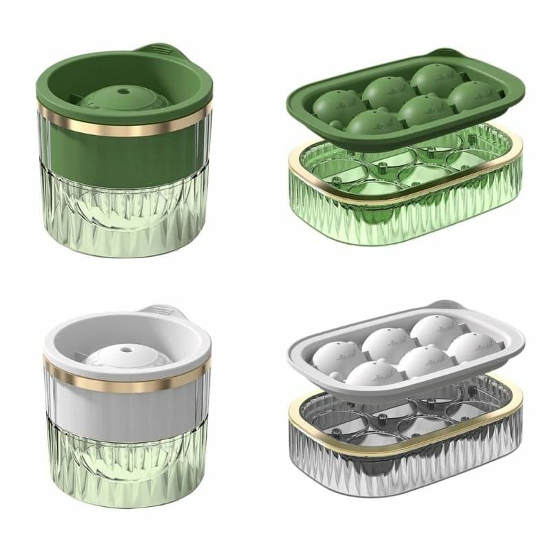 ice cube maker with tray and ball maker