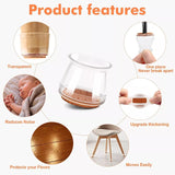 High Transparency Anti-slip Silicon Furniture Leg Protection Cover , Feet Pad Floor Protector