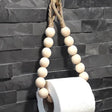 Creative Natural Wood Beaded Toilet Paper Roll Holder