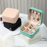 Portable Jewelry Travel Case Organizer/ Portable Mini Storage Boxes Display For Rings,Earrings, Necklaces