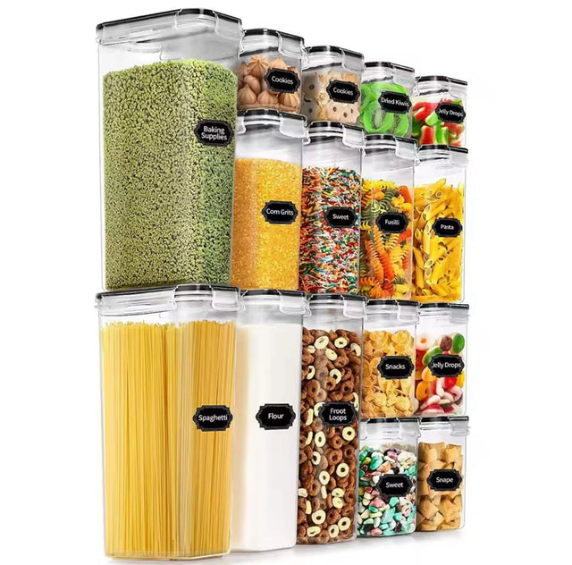 16-Piece Airtight Food & Pantry Storage Containers Set njr