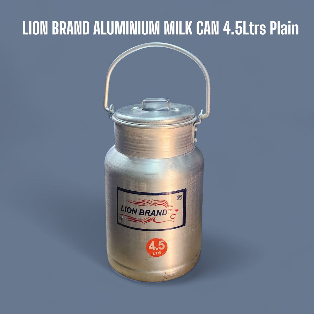 Aluminium milk can 4.5 litres