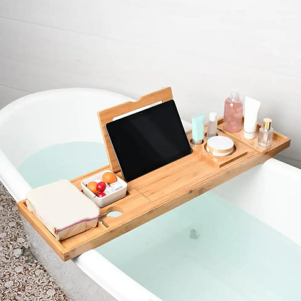 WOODEN BATHTUB tray//organiser