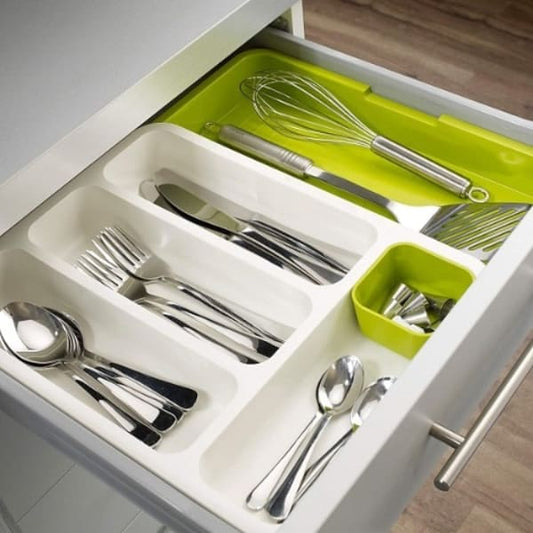 Big size expandable cutlery drawer organizer