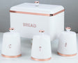 Bread Bin With Three Canister Set With Touch Of Gold