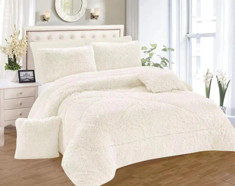 Luxury Fluffy Mink Duvet Set