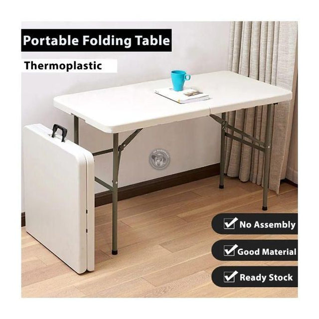CampMate Adjustable Folding Table (121cm × 61cm × 74cm)