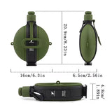 camping outdoor Foldable Silicone Water Bottle With Compass 580 ml