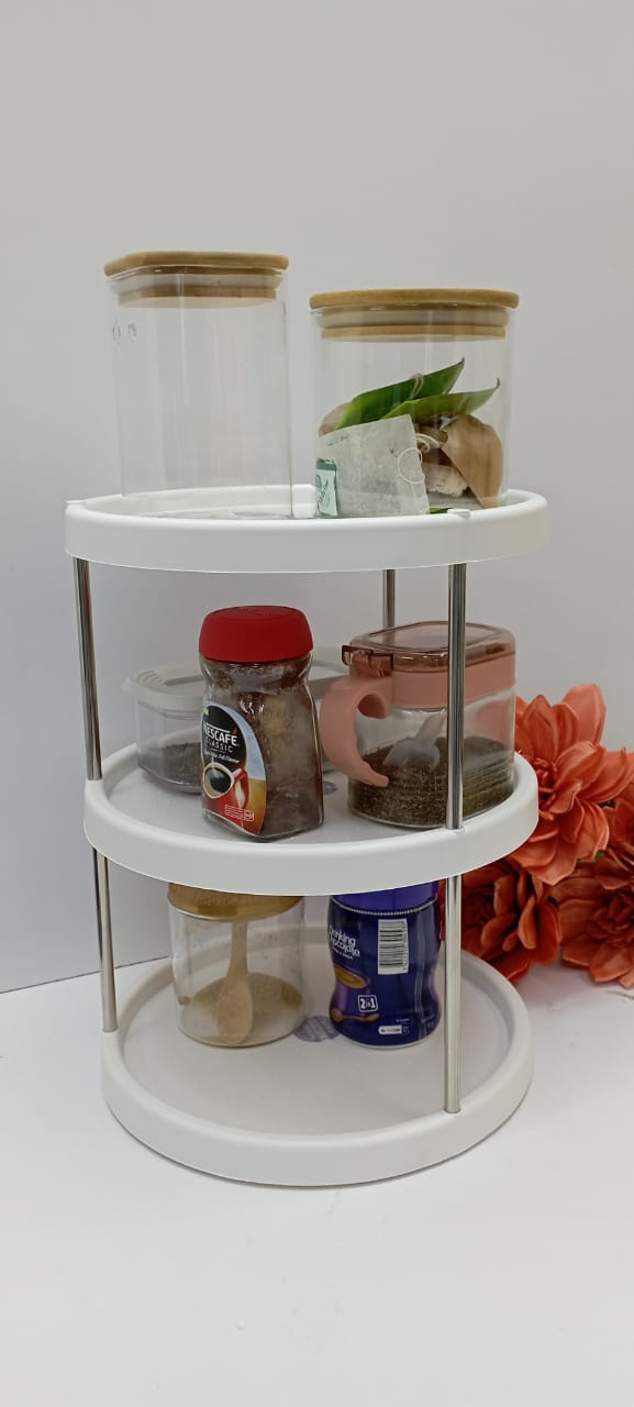 3 tier rotating lazy susan /kitchen storage rack