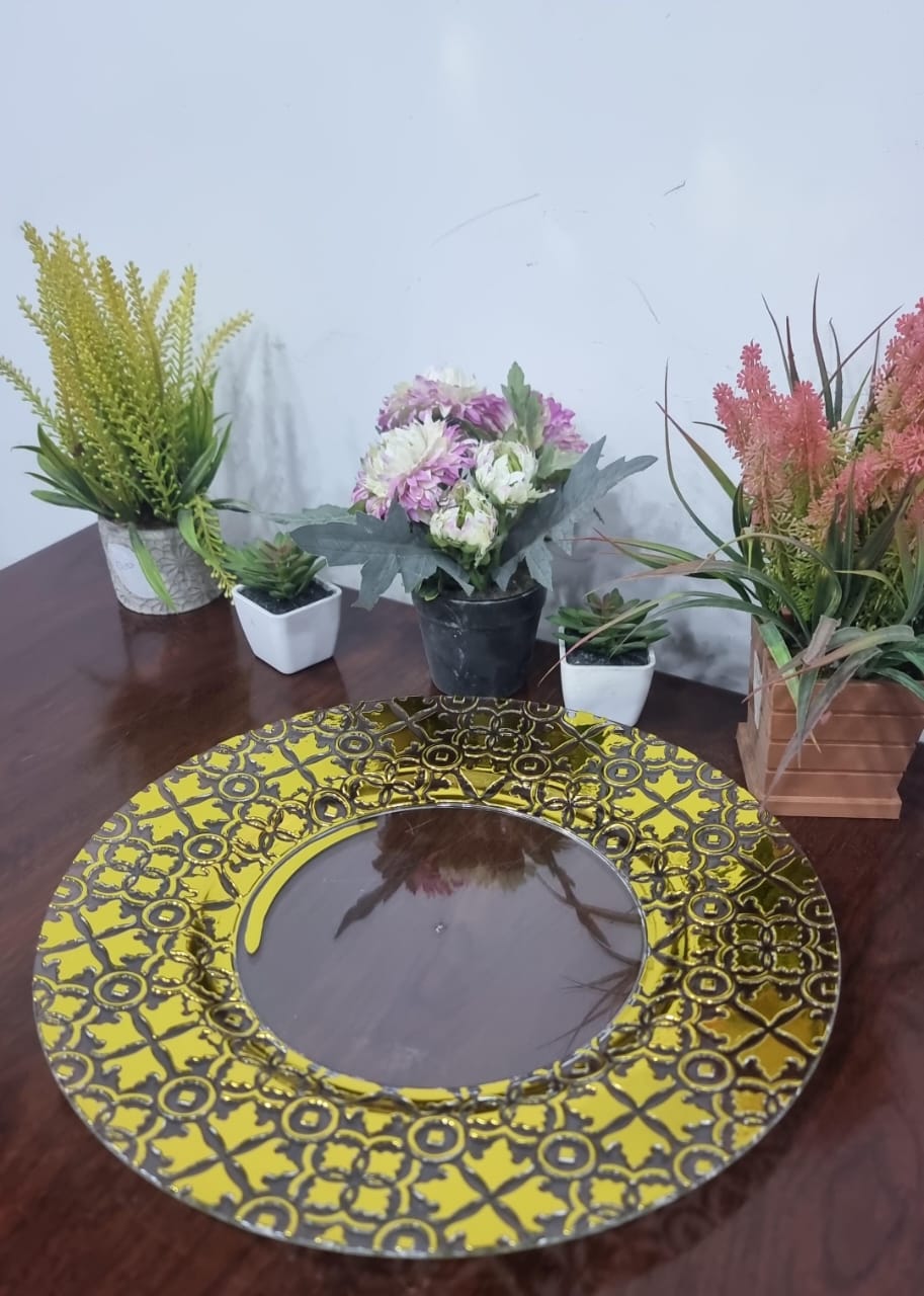 High quality unique gold or silver Round changer plates