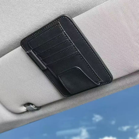 Car sun visor organizer