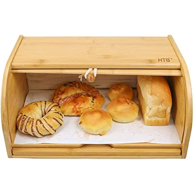 Bamboo bread bin 
