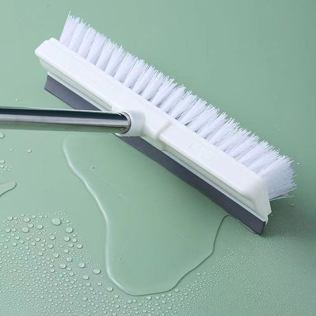 2-in-1 Floor Scrub Brush with Squeegee 114cm