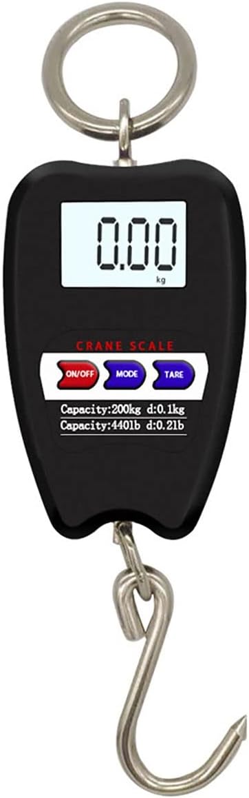  200 Kg Capacity, Mini Crane Scale With 2 AAA Batteries For Luggage, Home Weighing Scale