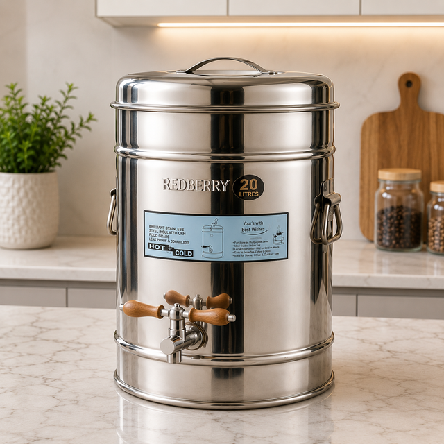 20L Heavy Duty Stainless Steel Insulated Tea Urn