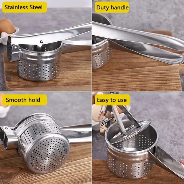 Stainless Steel Potato Masher & Ricer Press Tool