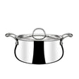 22 cm Triply Artisan Belly Sauce Pot + Lid (Stahl)