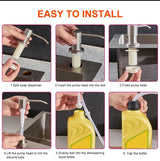 High-Quality Kitchen Sink Liquid Soap Pump Dispenser with 100cm Pipe