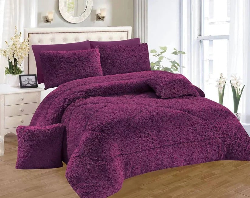 Luxury Fluffy Mink Duvet Set