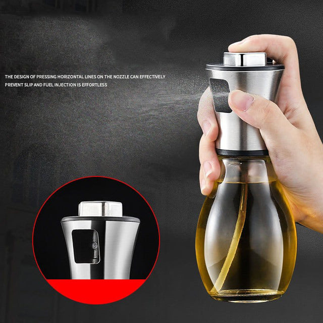 Oil Sprayer Bottle – Round Design (Silver Lid)
