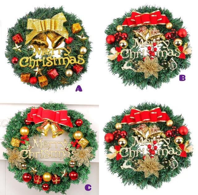 30 cm Front Door Christmas Wreath Decoration