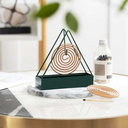 Anti-scald mosquito coil holder with tray