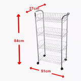 rectangle trolley 4-tier