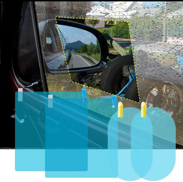 Car Window Anti Fog Rainproof Window Protective Film  4 pcs