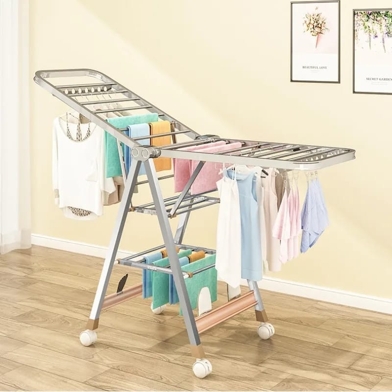 Movable Foldable/Portable LAUNDRY DRYING RACK