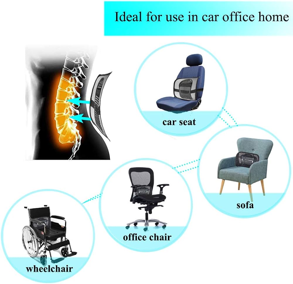 Seat back lumbar support BACK REST mesh
