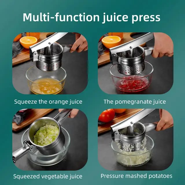 Stainless Steel Potato Masher & Ricer Press Tool