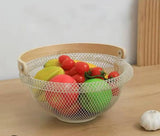 Rounded mesh fruit basket 29 cm