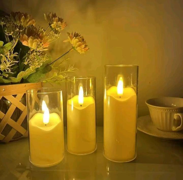 3-in-1 Flameless LED Candle Set