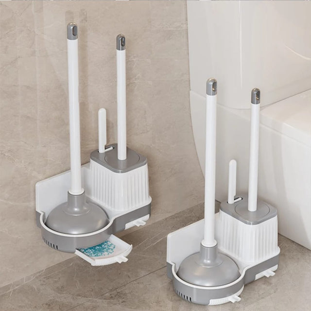 3-in-1 Toilet Brush &amp; Plunger Set cry