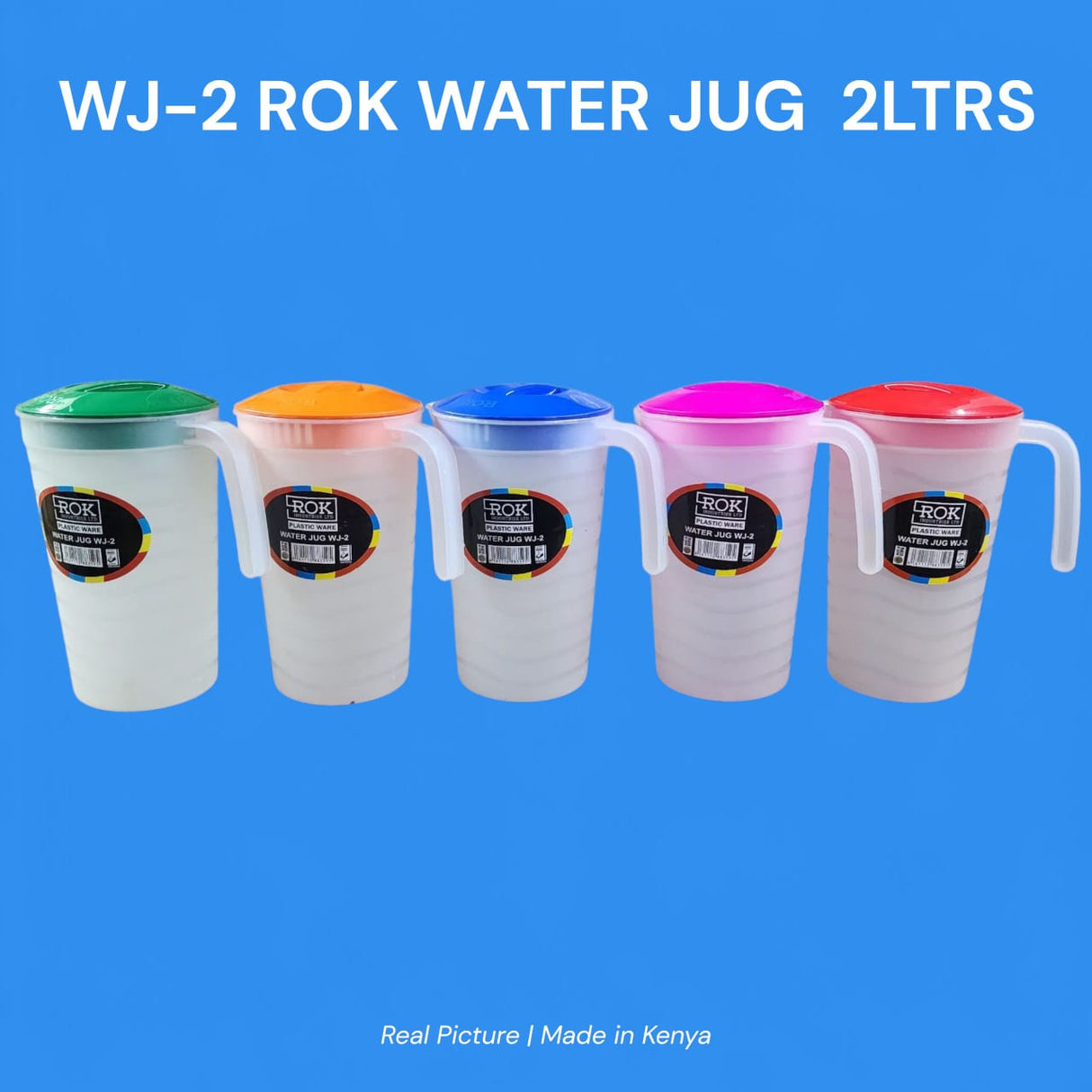 Plastic Jug – 2 Litres

Durable plastic construction for everyday use

2-litre capacity – ideal for water, juice, or other beverages

Lightweight and easy to handle

Comes with a secure lid for spill-free pouring (if applicable)

Suitable for home, office, or outdoor use
