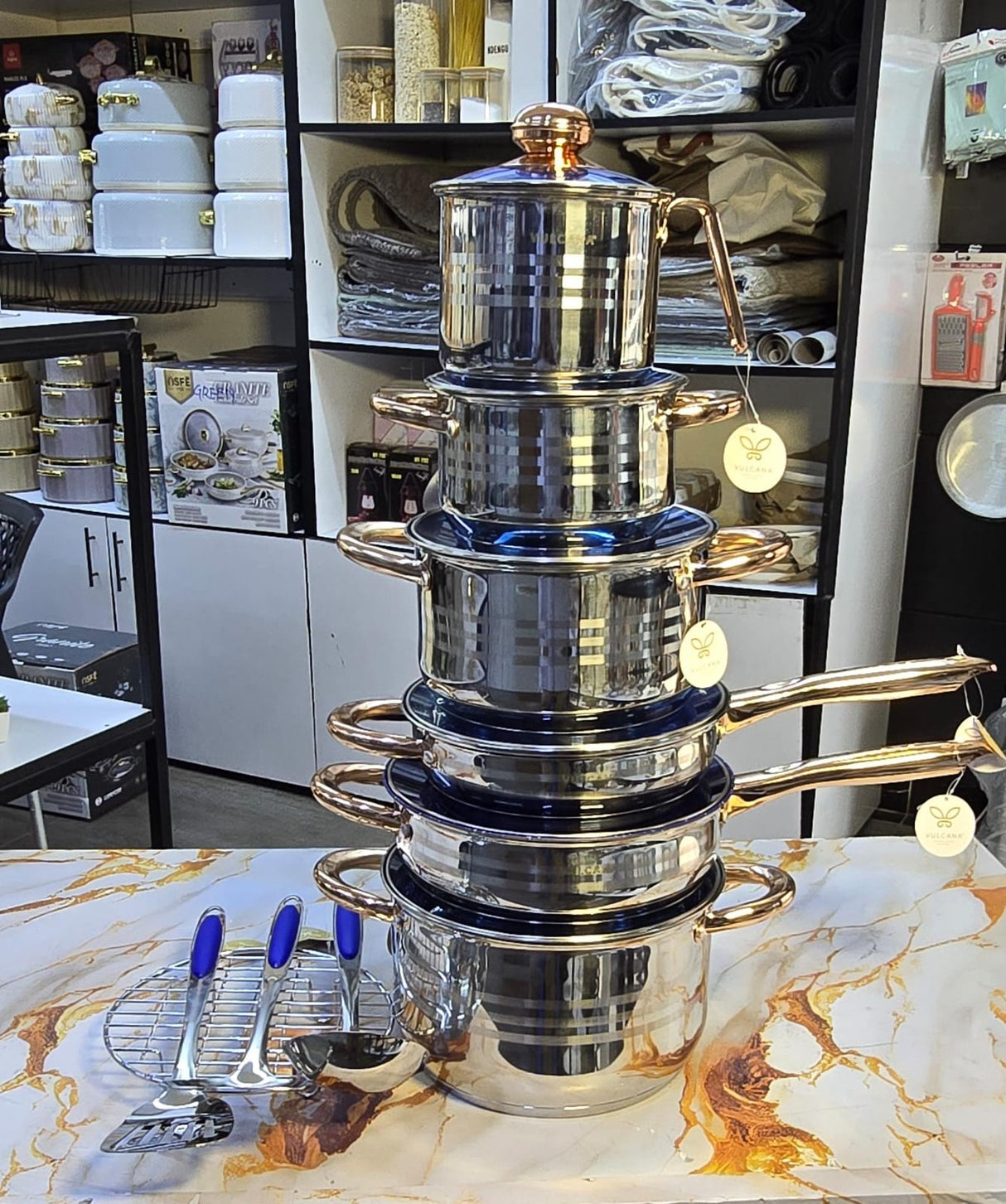 Vulcana  Stainless Cooking Set