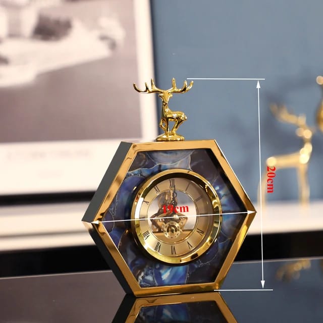 Table Living Room Decorative Table Clock Creative Classic Table Clock ...