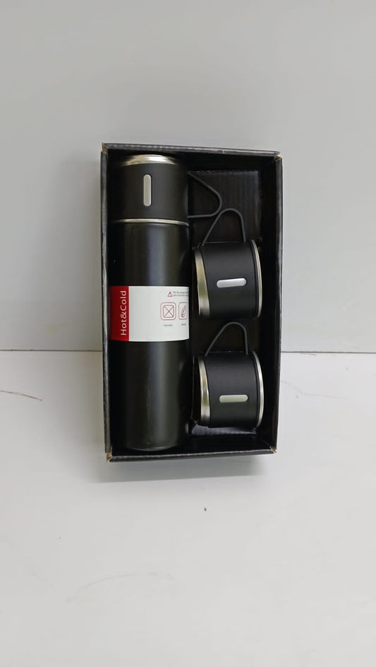 Thermo flask with 2 cups