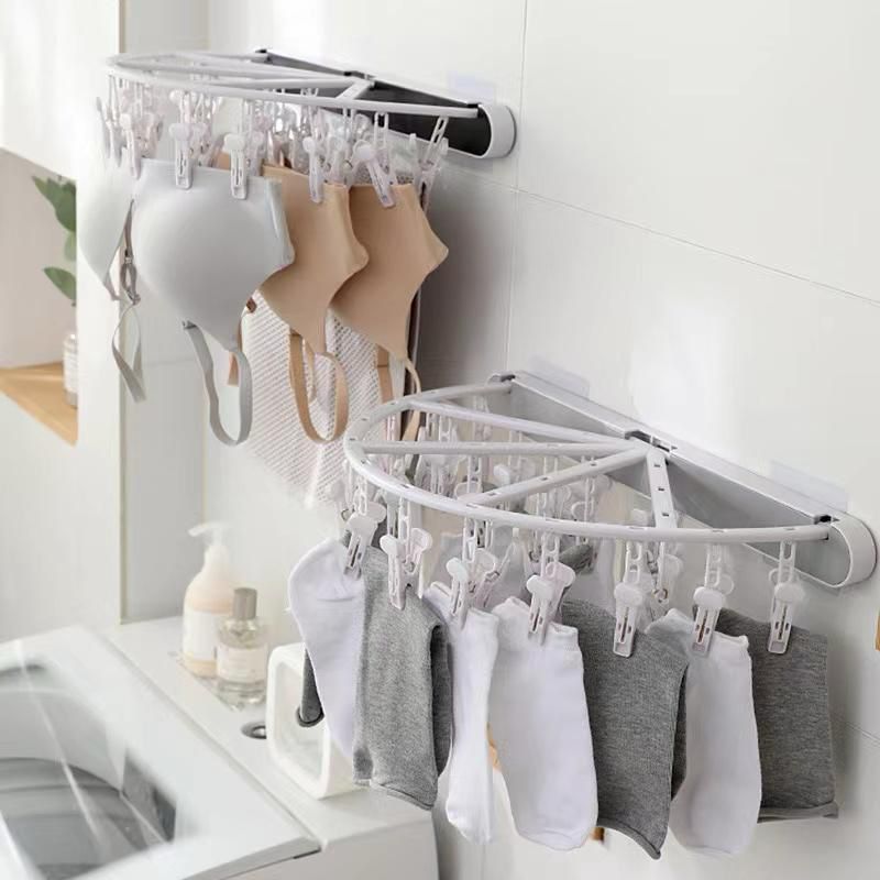 24 Clip Foldable Clothes Hanger /Multipupose clothe Drying Rack