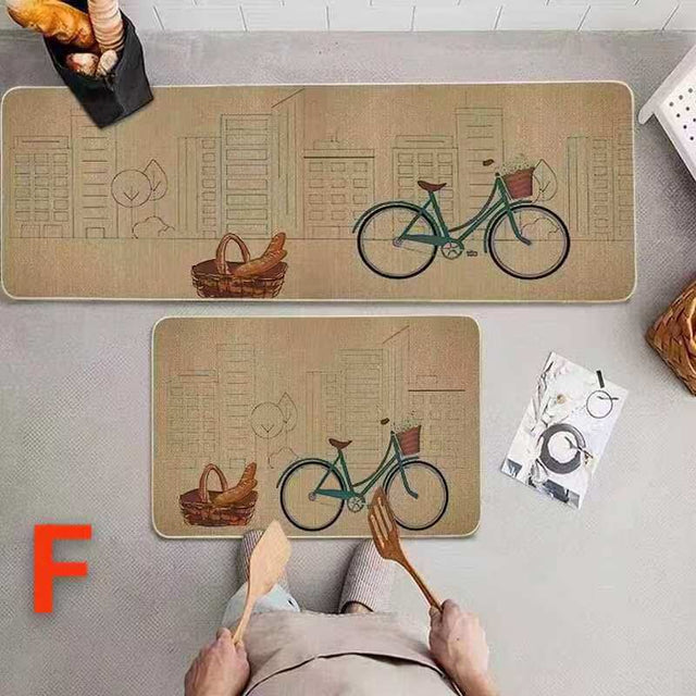 Rubber Kitchen Mat With Anti-Slip Bottom 2 Pcs set