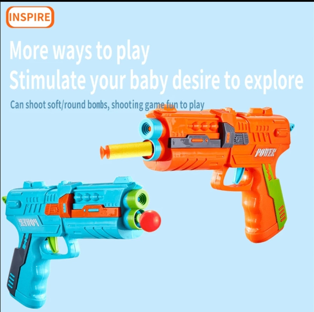 Kids' Toy Gun With Simulation Structure and Target