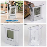 Digital LCD Pen &amp; Pencil Holder / Desk Organizer